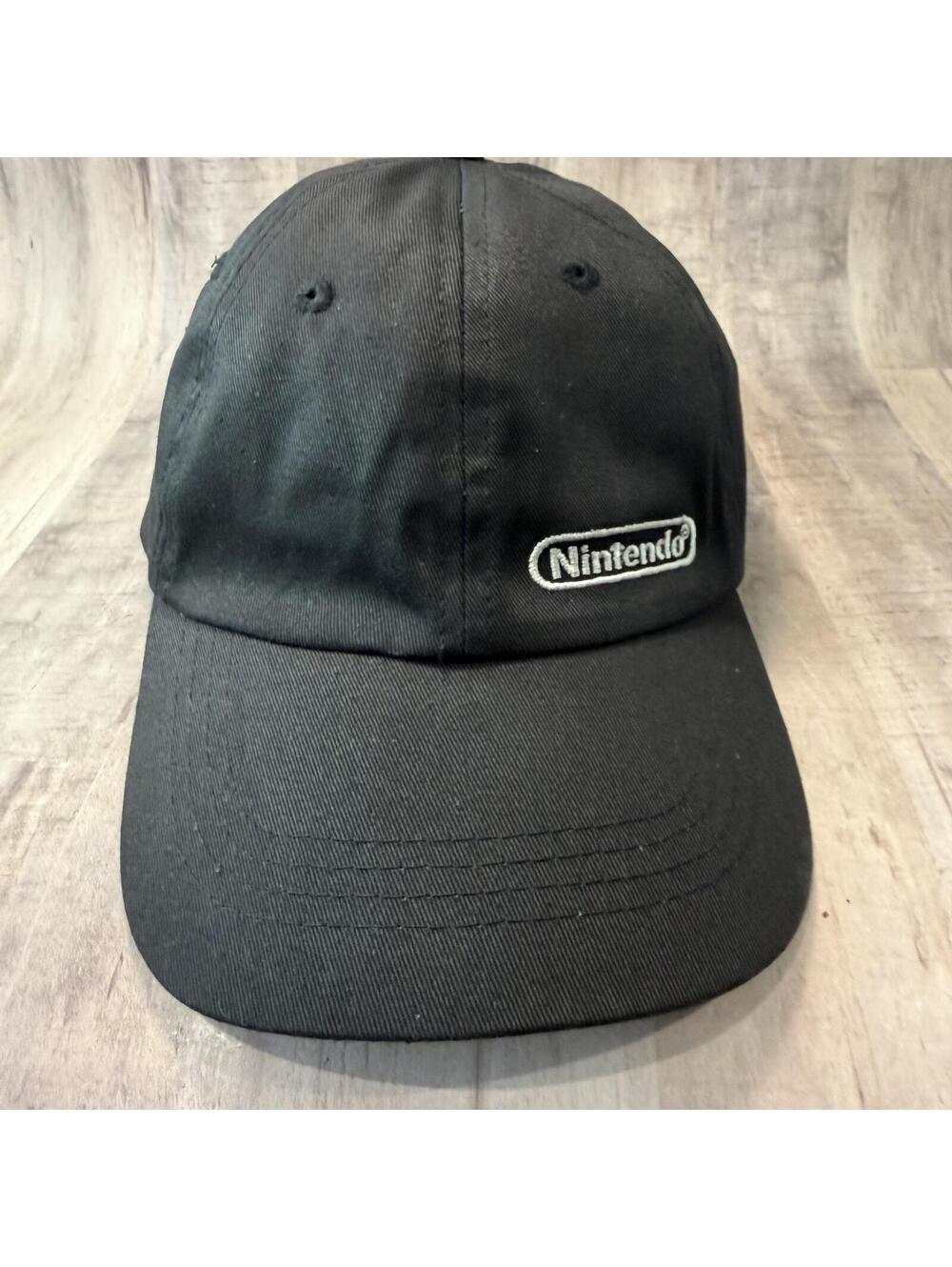 Nintendo Game Stop Hat Promotional Cap Black Slide/Strap Back